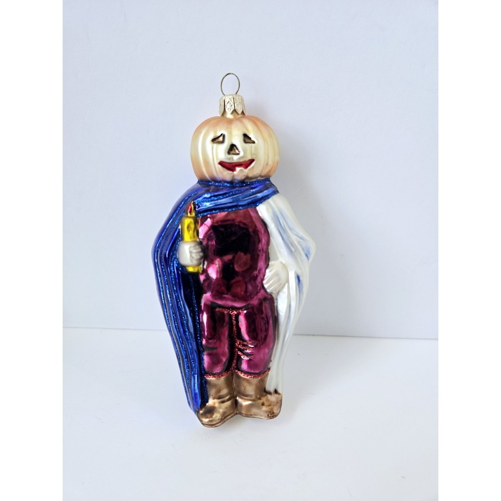 Christmas ornament glass Polonaise Poland pumpkin‎ king